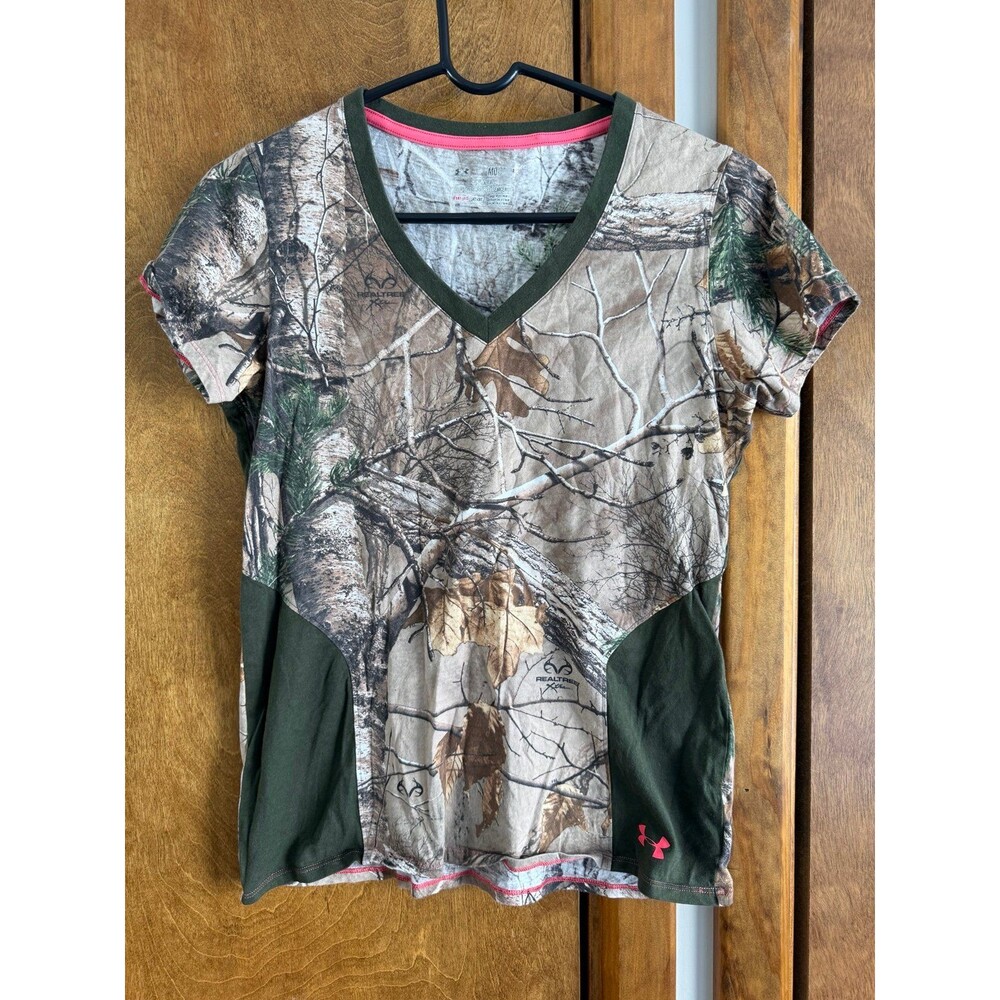 Under Armour Slim Fit Realtree Xtra V-Neck T-Shirt Sz. M